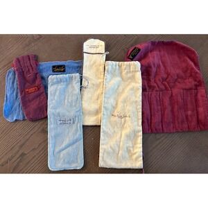 6 Vintage Silver Anti-Tarnish Felt Storage Pouch Bag Lot - Bags ONLY